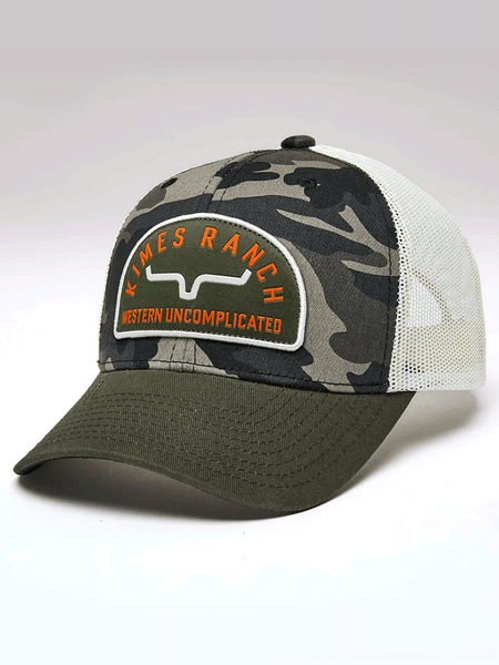 Kimes Ranch NORTH FORTY Hat Camo side / front view. If you need any assistance with this item or the purchase of this item please call us at five six one seven four eight eight eight zero one Monday through Saturday 10:00a.m EST to 8:00 p.m EST