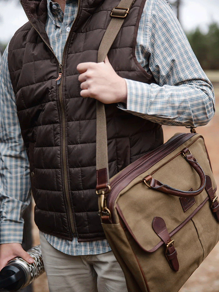 Local Boy Outfitters L2200004-LTR Messenger Bag Leather front view. If you need any assistance with this item or the purchase of this item please call us at five six one seven four eight eight eight zero one Monday through Saturday 10:00a.m EST to 8:00 p.m EST