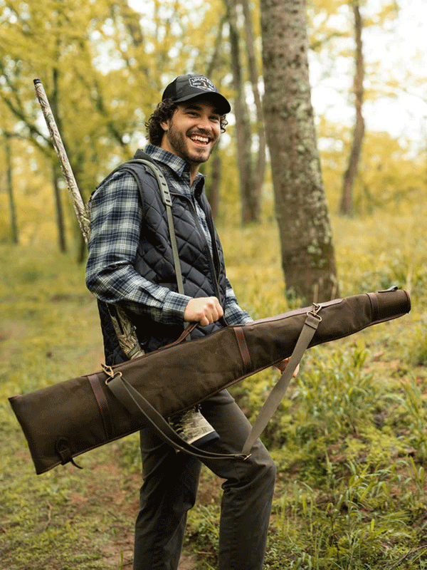 Local Boy Outfitters L2200001-LTR Gun Case Leather front view. If you need any assistance with this item or the purchase of this item please call us at five six one seven four eight eight eight zero one Monday through Saturday 10:00a.m EST to 8:00 p.m EST