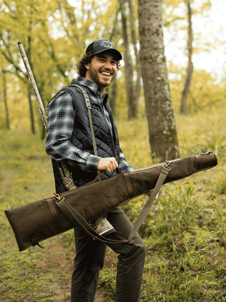 Local Boy Outfitters L2200001-LTR Gun Case Leather hunting view. If you need any assistance with this item or the purchase of this item please call us at five six one seven four eight eight eight zero one Monday through Saturday 10:00a.m EST to 8:00 p.m EST