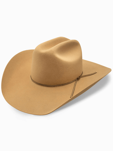 Resistol RFCPRG-7242BS COPPER RIDGE 6X Felt Hat Butterscotch  side / front view. If you need any assistance with this item or the purchase of this item please call us at five six one seven four eight eight eight zero one Monday through Saturday 10:00a.m EST to 8:00 p.m EST