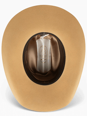 Resistol RFCPRG-7242BS COPPER RIDGE 6X Felt Hat Butterscotch inside view.  If you need any assistance with this item or the purchase of this item please call us at five six one seven four eight eight eight zero one Monday through Saturday 10:00a.m EST to 8:00 p.m EST