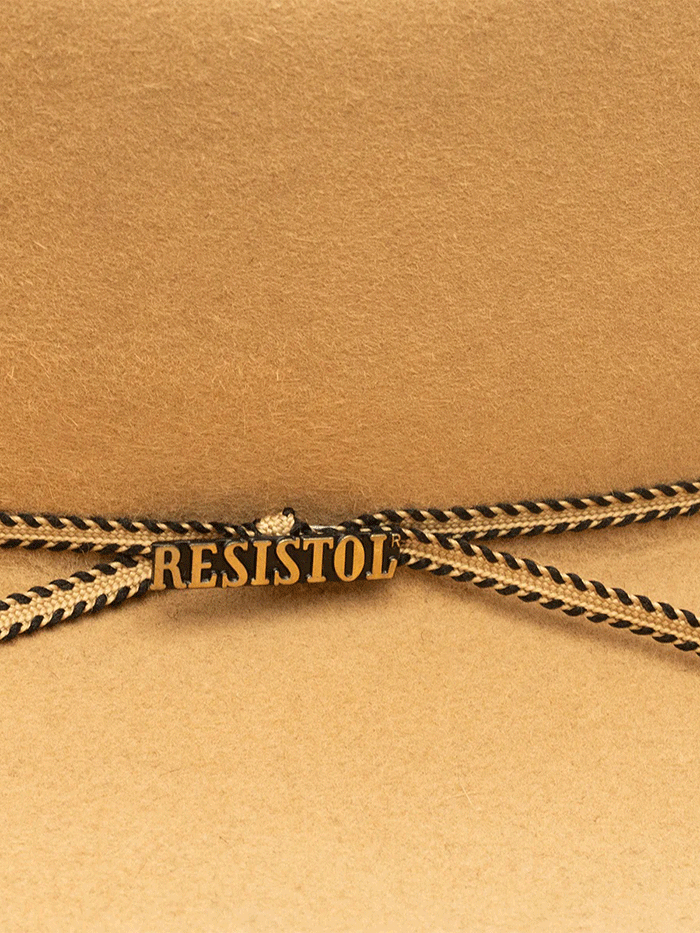 Resistol RFCPRG-7242BS COPPER RIDGE 6X Felt Hat Butterscotch  side / front view. If you need any assistance with this item or the purchase of this item please call us at five six one seven four eight eight eight zero one Monday through Saturday 10:00a.m EST to 8:00 p.m EST