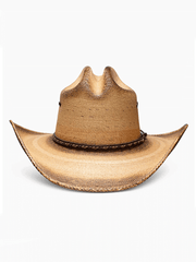 Resistol RSGBYSBJA41 Jason Aldean Georgia Boy Fittet Straw Hat Flame Burned front view. If you need any assistance with this item or the purchase of this item please call us at five six one seven four eight eight eight zero one Monday through Saturday 10:00a.m EST to 8:00 p.m EST