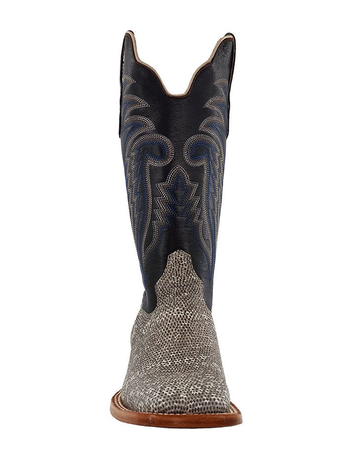 R.Watson RW7900-2 Mens Ring Lizard Western Boots Natural Grey side / front view. If you need any assistance with this item or the purchase of this item please call us at five six one seven four eight eight eight zero one Monday through Saturday 10:00a.m EST to 8:00 p.m EST