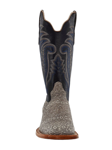 R.Watson RW7900-2 Mens Ring Lizard Western Boots Natural Grey front view. If you need any assistance with this item or the purchase of this item please call us at five six one seven four eight eight eight zero one Monday through Saturday 10:00a.m EST to 8:00 p.m EST