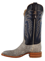 R.Watson RW7900-2 Mens Ring Lizard Western Boots Natural Grey inner side view. If you need any assistance with this item or the purchase of this item please call us at five six one seven four eight eight eight zero one Monday through Saturday 10:00a.m EST to 8:00 p.m EST
