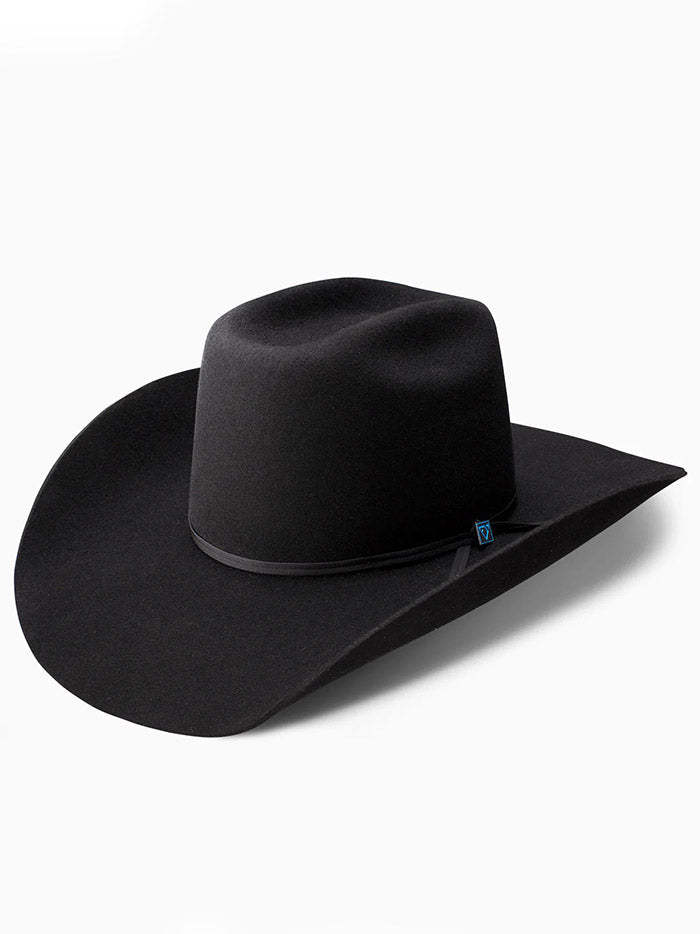 Resistol RW9TRD-CJ4207 9th ROUND 3X Cody Johnson Felt Hat Black side / front view. If you need any assistance with this item or the purchase of this item please call us at five six one seven four eight eight eight zero one Monday through Saturday 10:00a.m EST to 8:00 p.m EST
