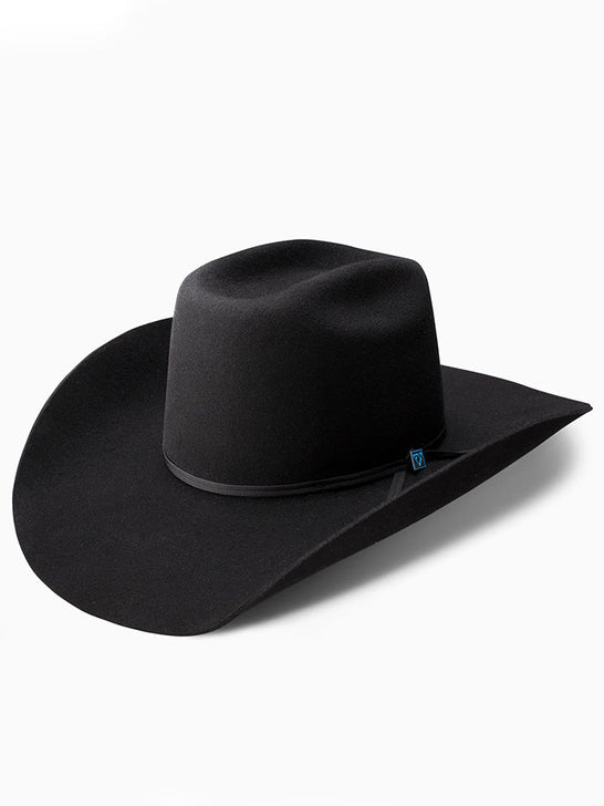 Resistol RW9TRD-CJ4207 9th ROUND 3X Cody Johnson Felt Hat Black side / front view. If you need any assistance with this item or the purchase of this item please call us at five six one seven four eight eight eight zero one Monday through Saturday 10:00a.m EST to 8:00 p.m EST
