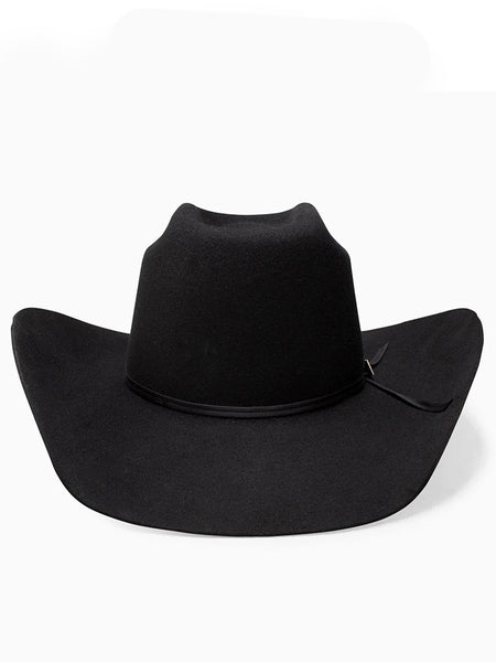 Resistol RW9TRD-CJ4207 9th ROUND 3X Cody Johnson Felt Hat Black front view. If you need any assistance with this item or the purchase of this item please call us at five six one seven four eight eight eight zero one Monday through Saturday 10:00a.m EST to 8:00 p.m EST