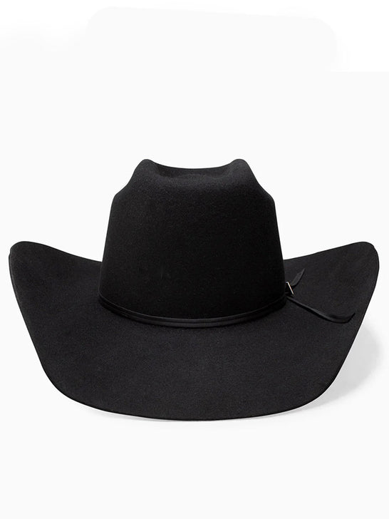 Resistol RW9TRD-CJ4207 9th ROUND 3X Cody Johnson Felt Hat Black front view. If you need any assistance with this item or the purchase of this item please call us at five six one seven four eight eight eight zero one Monday through Saturday 10:00a.m EST to 8:00 p.m EST