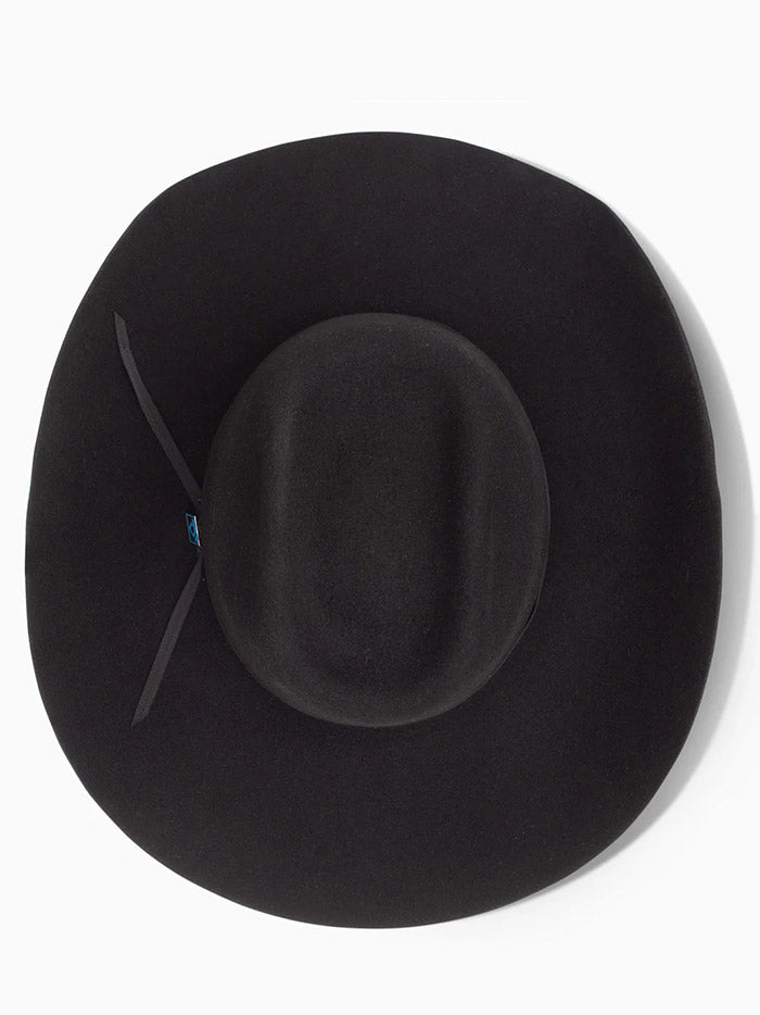 Resistol RW9TRD-CJ4207 9th ROUND 3X Cody Johnson Felt Hat Black side / front view. If you need any assistance with this item or the purchase of this item please call us at five six one seven four eight eight eight zero one Monday through Saturday 10:00a.m EST to 8:00 p.m EST