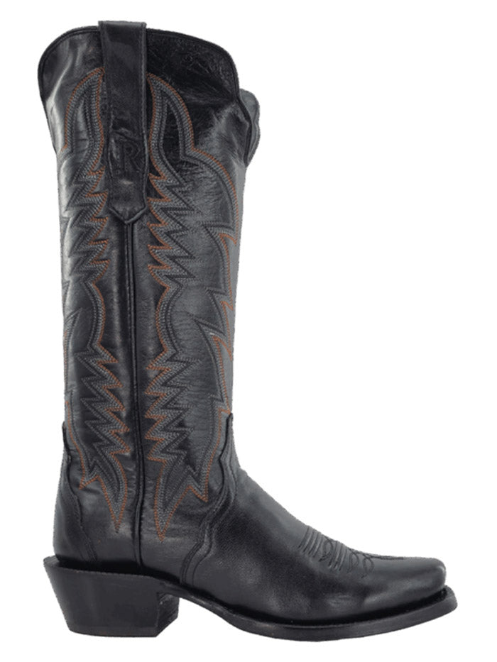 R.Watson RWL8321 Ladies Triad Western Boot Black side / front view. If you need any assistance with this item or the purchase of this item please call us at five six one seven four eight eight eight zero one Monday through Saturday 10:00a.m EST to 8:00 p.m EST