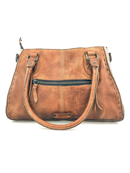 Bed Stu A450217-TADD-X Womens Rockababy Crossbody Handbag Tan back view. If you need any assistance with this item or the purchase of this item please call us at five six one seven four eight eight eight zero one Monday through Saturday 10:00a.m EST to 8:00 p.m EST
