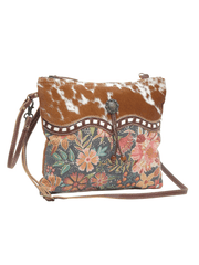 Myra Bag S-5705 Womens Dusa Small Crossbody Bag Tan front view. If you need any assistance with this item or the purchase of this item please call us at five six one seven four eight eight eight zero one Monday through Saturday 10:00a.m EST to 8:00 p.m EST
