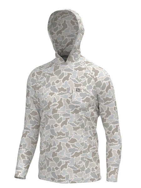 Local Boy Outfitters L1400084-SWC Mens Heather Blend Hoodie Saltwater Camo front view. If you need any assistance with this item or the purchase of this item please call us at five six one seven four eight eight eight zero one Monday through Saturday 10:00a.m EST to 8:00 p.m EST
