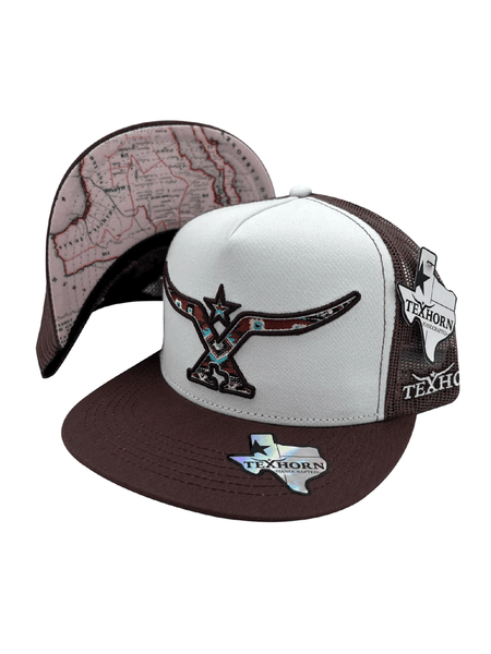 Texhorn SABINAS Trucker Cap Bark side / front and brim view. If you need any assistance with this item or the purchase of this item please call us at five six one seven four eight eight eight zero one Monday through Saturday 10:00a.m EST to 8:00 p.m EST