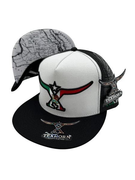Texhorn SALTILLO Trucker Cap Black side / front and brim view. If you need any assistance with this item or the purchase of this item please call us at five six one seven four eight eight eight zero one Monday through Saturday 10:00a.m EST to 8:00 p.m EST