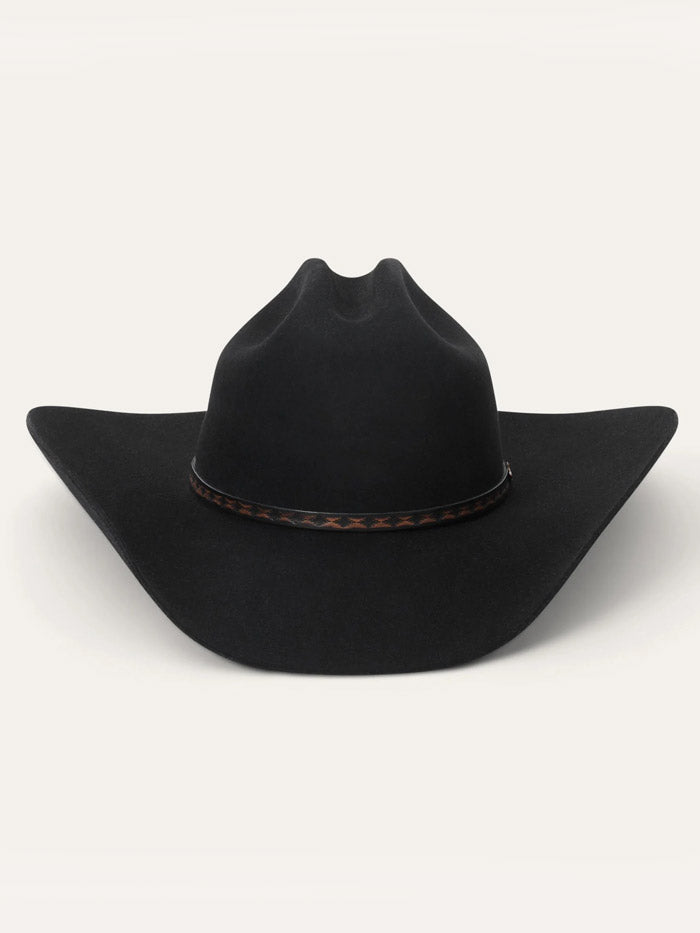 Stetson SFMEDL-724207 Medalist 5X Fur Wool Blend Cowboy Hat Black front view. If you need any assistance with this item or the purchase of this item please call us at five six one seven four eight eight eight zero one Monday through Saturday 10:00a.m EST to 8:00 p.m EST
