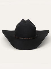 Stetson SFMEDL-724207 Medalist 5X Fur Wool Blend Cowboy Hat Black front view. If you need any assistance with this item or the purchase of this item please call us at five six one seven four eight eight eight zero one Monday through Saturday 10:00a.m EST to 8:00 p.m EST
