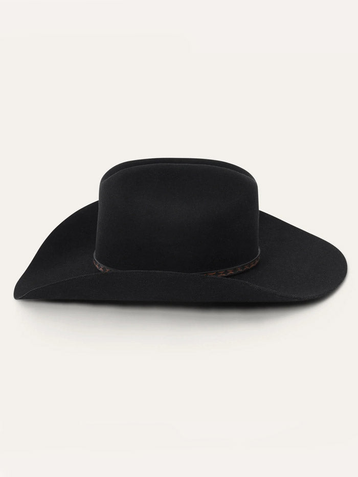 Stetson SFMEDL-724207 Medalist 5X Fur Wool Blend Cowboy Hat Black front view. If you need any assistance with this item or the purchase of this item please call us at five six one seven four eight eight eight zero one Monday through Saturday 10:00a.m EST to 8:00 p.m EST
