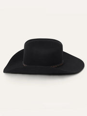 Stetson SFMEDL-724207 Medalist 5X Fur Wool Blend Cowboy Hat Black side view. If you need any assistance with this item or the purchase of this item please call us at five six one seven four eight eight eight zero one Monday through Saturday 10:00a.m EST to 8:00 p.m EST
