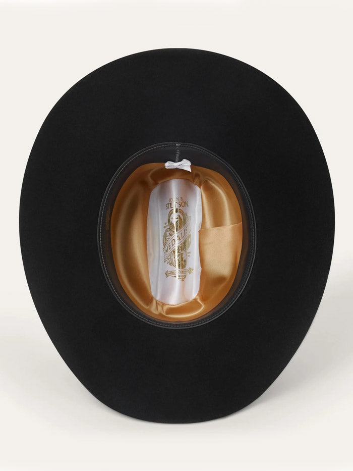 Stetson SFMEDL-724207 Medalist 5X Fur Wool Blend Cowboy Hat Black front view. If you need any assistance with this item or the purchase of this item please call us at five six one seven four eight eight eight zero one Monday through Saturday 10:00a.m EST to 8:00 p.m EST
