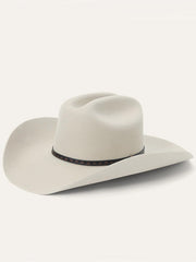 Stetson SFMEDL-724288 Medalist 5X Fur Wool Blend Hat Silver side / front view. If you need any assistance with this item or the purchase of this item please call us at five six one seven four eight eight eight zero one Monday through Saturday 10:00a.m EST to 8:00 p.m EST