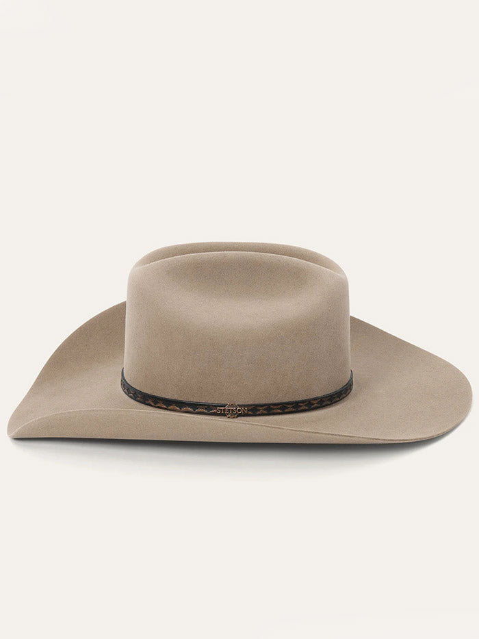 Stetson SFMEDL-7242E5 Medalist 5X Fur Wool Blend Hat Sahara side / front view. If you need any assistance with this item or the purchase of this item please call us at five six one seven four eight eight eight zero one Monday through Saturday 10:00a.m EST to 8:00 p.m EST