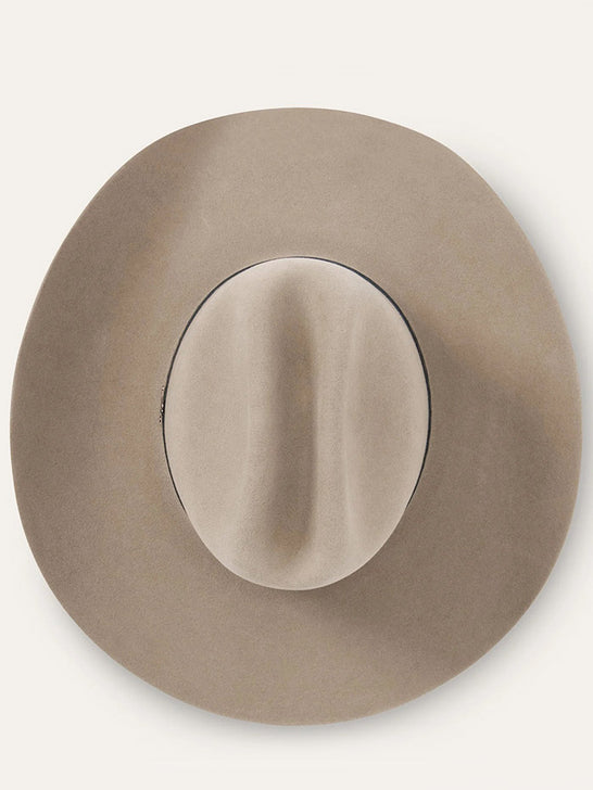 Stetson SFMEDL-7242E5 Medalist 5X Fur Wool Blend Hat Sahara view from above. If you need any assistance with this item or the purchase of this item please call us at five six one seven four eight eight eight zero one Monday through Saturday 10:00a.m EST to 8:00 p.m EST