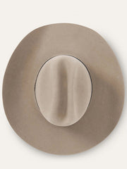 Stetson SFMEDL-7242E5 Medalist 5X Fur Wool Blend Hat Sahara view from above. If you need any assistance with this item or the purchase of this item please call us at five six one seven four eight eight eight zero one Monday through Saturday 10:00a.m EST to 8:00 p.m EST