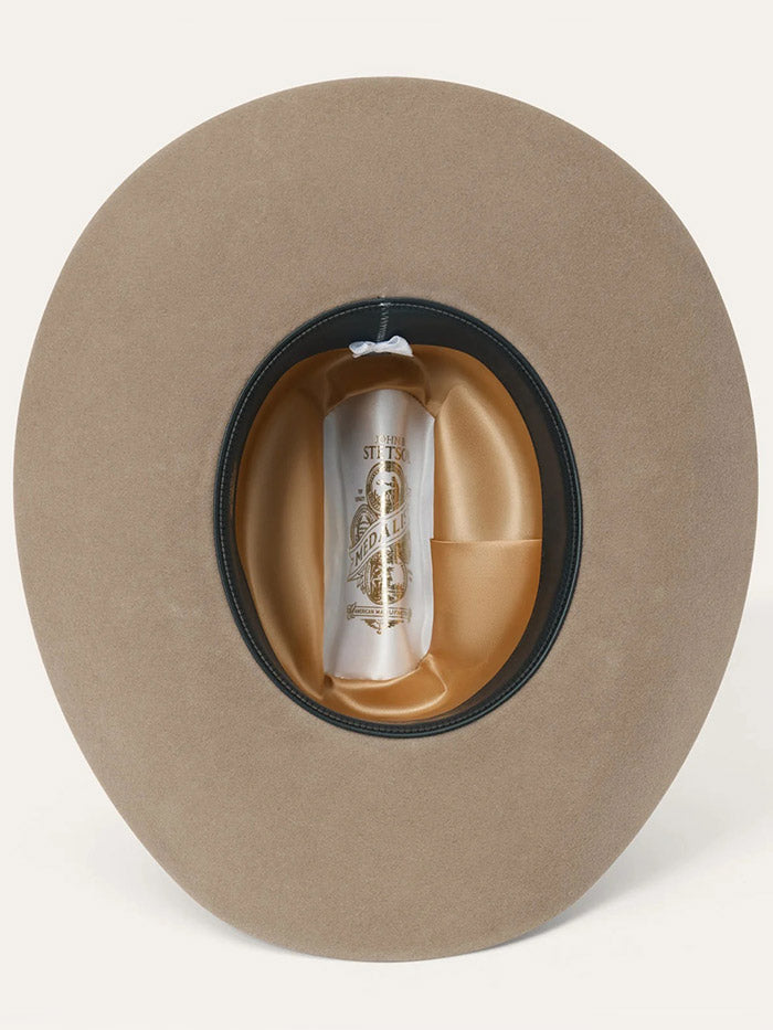 Stetson SFMEDL-7242E5 Medalist 5X Fur Wool Blend Hat Sahara side / front view. If you need any assistance with this item or the purchase of this item please call us at five six one seven four eight eight eight zero one Monday through Saturday 10:00a.m EST to 8:00 p.m EST