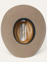 Stetson SFMEDL-7242E5 Medalist 5X Fur Wool Blend Hat Sahara inside view. If you need any assistance with this item or the purchase of this item please call us at five six one seven four eight eight eight zero one Monday through Saturday 10:00a.m EST to 8:00 p.m EST