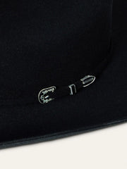Stetson SFS250-754207 SKYLINE 6X USA 250 Edition Felt Hat Black close up. If you need any assistance with this item or the purchase of this item please call us at five six one seven four eight eight eight zero one Monday through Saturday 10:00a.m EST to 8:00 p.m EST