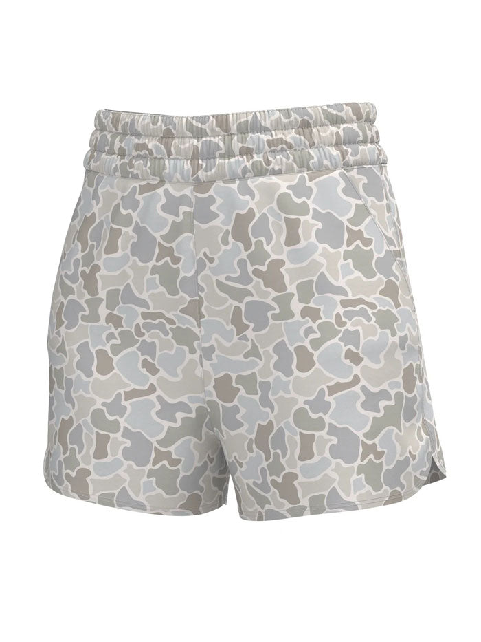 Local Girl Outfitters L5160000-FCW Womens LG High-Waisted Volley Shorts Forest Camo Saltwater front view. If you need any assistance with this item or the purchase of this item please call us at five six one seven four eight eight eight zero one Monday through Saturday 10:00a.m EST to 8:00 p.m EST
