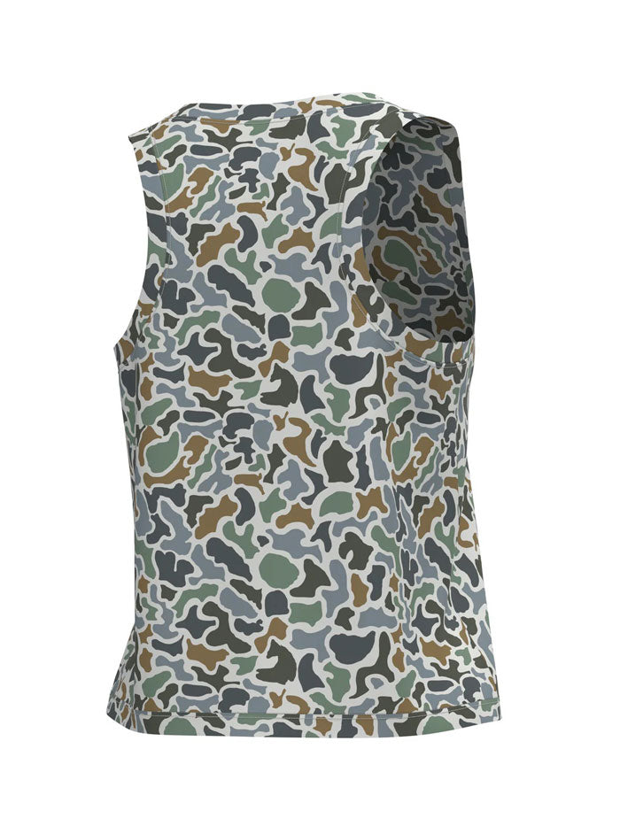 Local Girl Outfitters L5140005-LCB Womens LG Muscle Tank 2.0 Localflage Bluff front view. If you need any assistance with this item or the purchase of this item please call us at five six one seven four eight eight eight zero one Monday through Saturday 10:00a.m EST to 8:00 p.m EST
