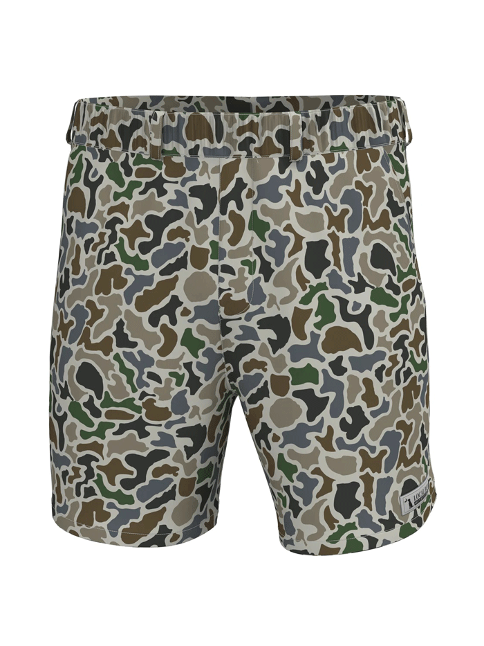 Local Boy Outfitters L1600002-LCF Mens Volley Shorts Localflage Lagoon front view. If you need any assistance with this item or the purchase of this item please call us at five six one seven four eight eight eight zero one Monday through Saturday 10:00a.m EST to 8:00 p.m EST