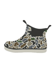 Local Boy Outfitters L2300000-LCF Mens Ankle Rubber Boots Localflage side view. If you need any assistance with this item or the purchase of this item please call us at five six one seven four eight eight eight zero one Monday through Saturday 10:00a.m EST to 8:00 p.m EST