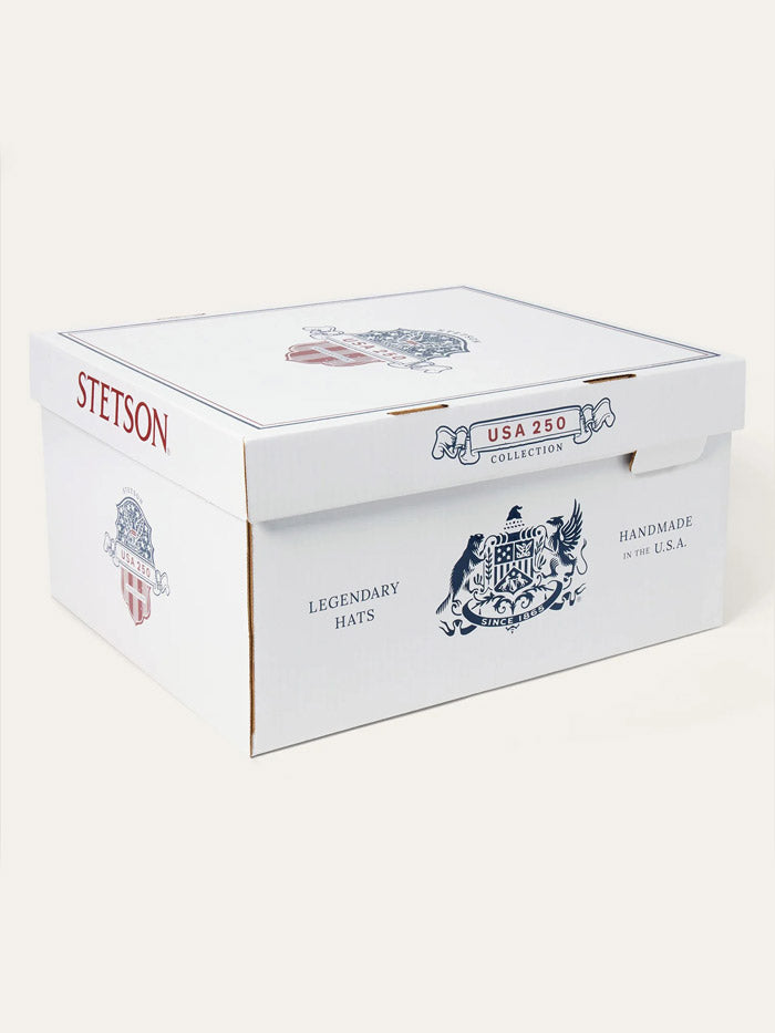 Stetson SFS250-754207 SKYLINE 6X USA 250 Edition Felt Hat Black side / front view. If you need any assistance with this item or the purchase of this item please call us at five six one seven four eight eight eight zero one Monday through Saturday 10:00a.m EST to 8:00 p.m EST 