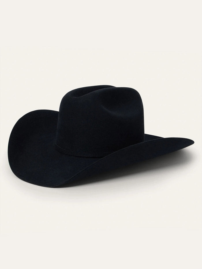 Stetson SFS250-754207 SKYLINE 6X USA 250 Edition Felt Hat Black side / front view. If you need any assistance with this item or the purchase of this item please call us at five six one seven four eight eight eight zero one Monday through Saturday 10:00a.m EST to 8:00 p.m EST 
