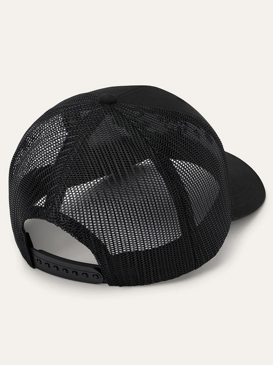 Stetson SCSLMC-002807 American Legend Trucker Cap Black back view. If you need any assistance with this item or the purchase of this item please call us at five six one seven four eight eight eight zero one Monday through Saturday 10:00a.m EST to 8:00 p.m EST