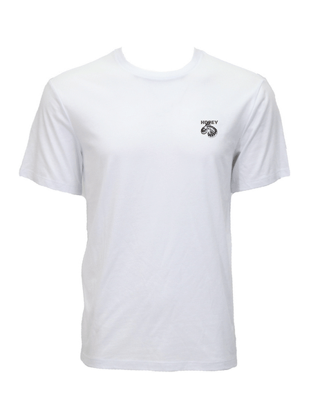 Hooey HT1892WH Mens RATTLER T-Shirt White front view. If you need any assistance with this item or the purchase of this item please call us at five six one seven four eight eight eight zero one Monday through Saturday 10:00a.m EST to 8:00 p.m EST