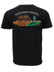 Hooey HT1797BK Western Swing T-Shirt Black back view. If you need any assistance with this item or the purchase of this item please call us at five six one seven four eight eight eight zero one Monday through Saturday 10:00a.m EST to 8:00 p.m EST
