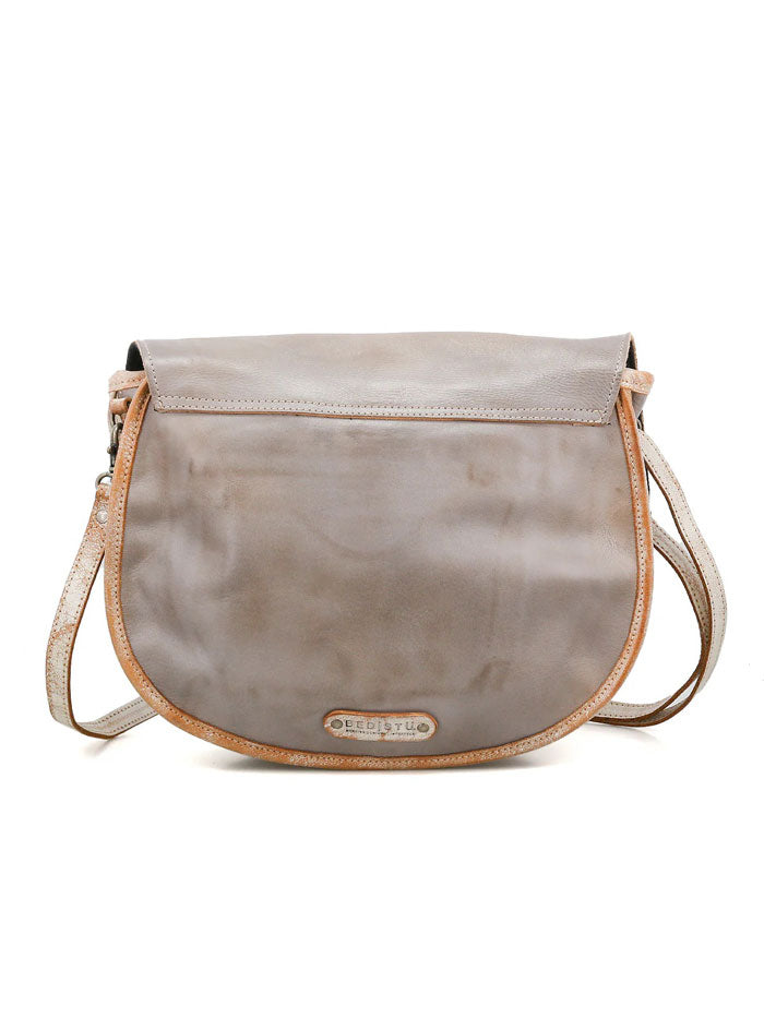 Bed Stu A621043-IRSNLX-X Womens Sequoia Crossbody Handbag Icicle Rustic Nectar Lux front view. If you need any assistance with this item or the purchase of this item please call us at five six one seven four eight eight eight zero one Monday through Saturday 10:00a.m EST to 8:00 p.m EST
