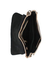 Bed Stu A621043-IRSNLX-X Womens Sequoia Crossbody Handbag Icicle Rustic Nectar Lux inside view. If you need any assistance with this item or the purchase of this item please call us at five six one seven four eight eight eight zero one Monday through Saturday 10:00a.m EST to 8:00 p.m EST