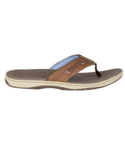 Sperry 1048719 Mens Baitfish Flip Flops Tan outter side view. If you need any assistance with this item or the purchase of this item please call us at five six one seven four eight eight eight zero one Monday through Saturday 10:00a.m EST to 8:00 p.m EST