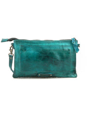 Bed Stu A694264-ATTLDD-X Womens Silverrock Crossbody Handbag Arctic Teal back view. If you need any assistance with this item or the purchase of this item please call us at five six one seven four eight eight eight zero one Monday through Saturday 10:00a.m EST to 8:00 p.m EST

