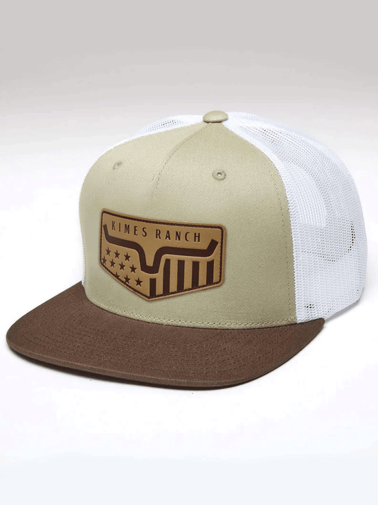 Kimes Ranch SPANGLED Hat Khaki side / front view. If you need any assistance with this item or the purchase of this item please call us at five six one seven four eight eight eight zero one Monday through Saturday 10:00a.m EST to 8:00 p.m EST
