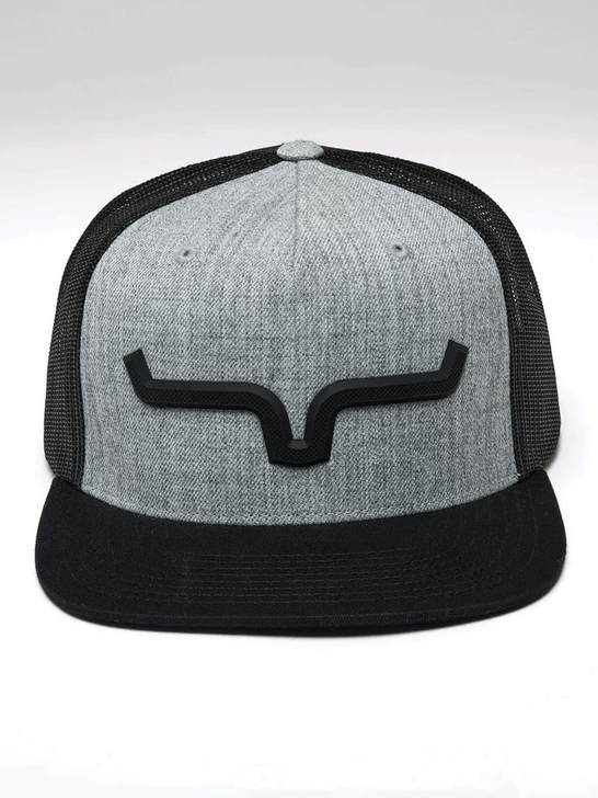 Kimes Ranch SUPER CHARGED Hat Grey Heather front view. If you need any assistance with this item or the purchase of this item please call us at five six one seven four eight eight eight zero one Monday through Saturday 10:00a.m EST to 8:00 p.m EST