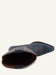 Buck & Brana TESSA Ladies Western Boots Petrol Blue view from above. If you need any assistance with this item or the purchase of this item please call us at five six one seven four eight eight eight zero one Monday through Saturday 10:00a.m EST to 8:00 p.m EST